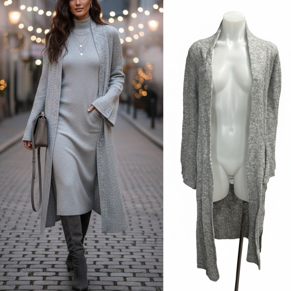 Dance & Marvel Light Gray Women's Cardigan